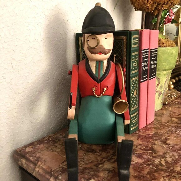 NWT MIDWEST IMPORTS British Master Fox Huntsman Wooden Figurine 17” - Picture 6 of 7